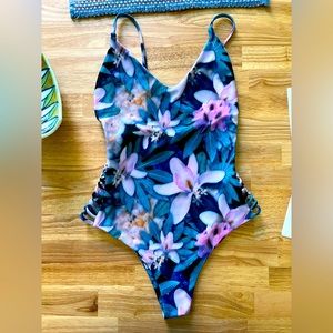 Stone Fox orchid one piece swimsuit